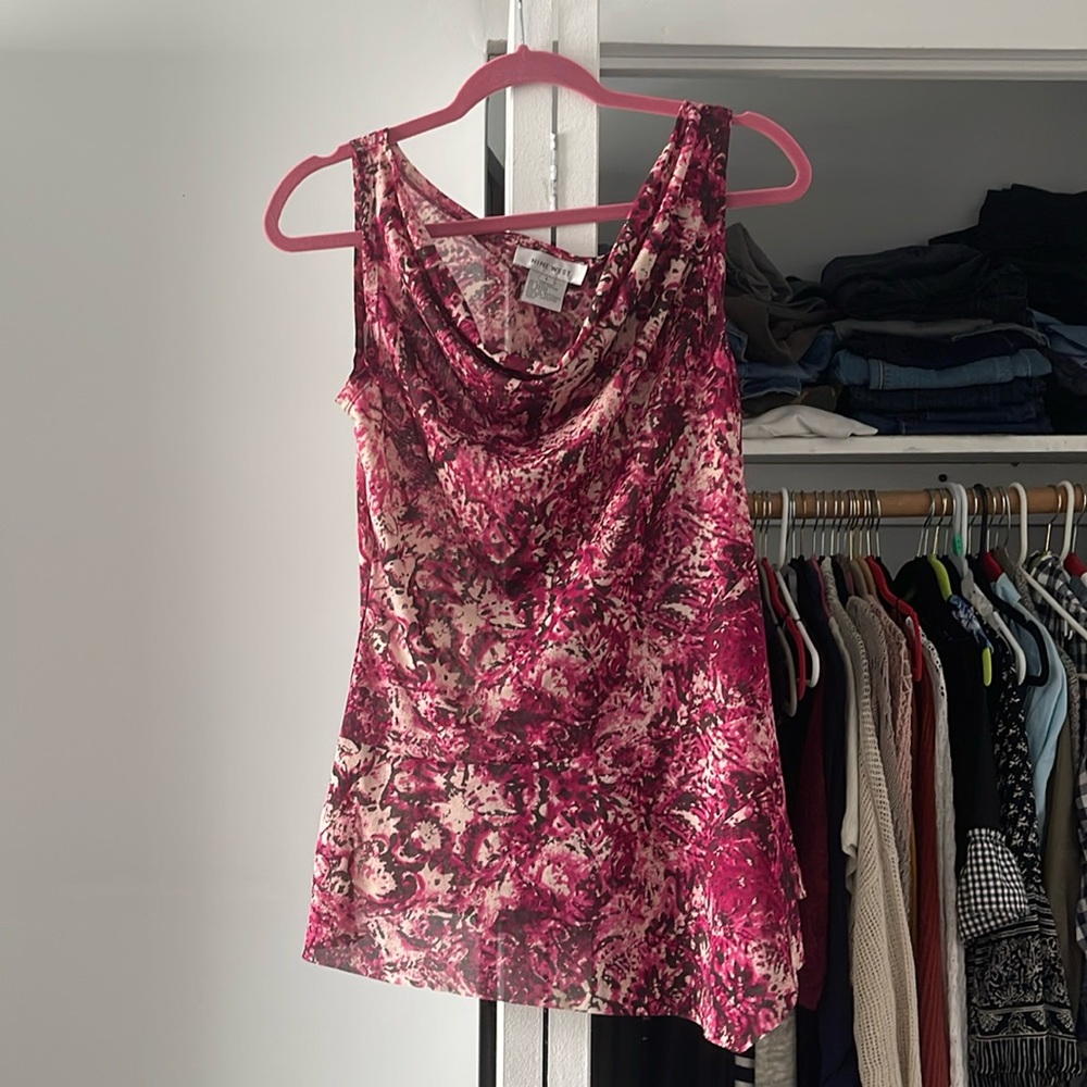 NWT- Nine West summer sleeveless blouse